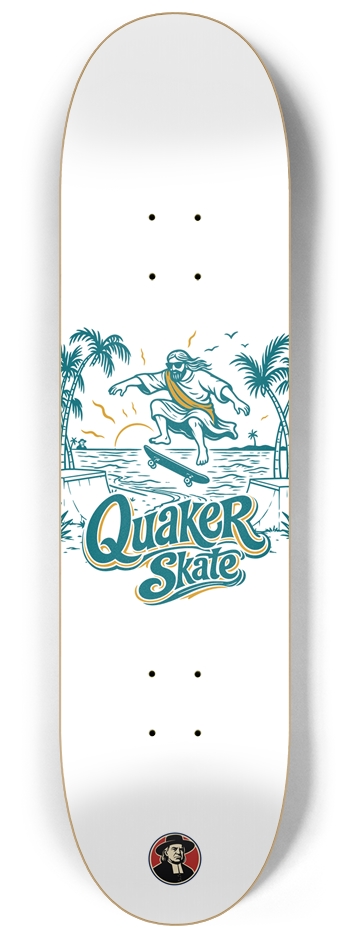 The Trestle | White | 8.25 in. Popsicle Skateboard