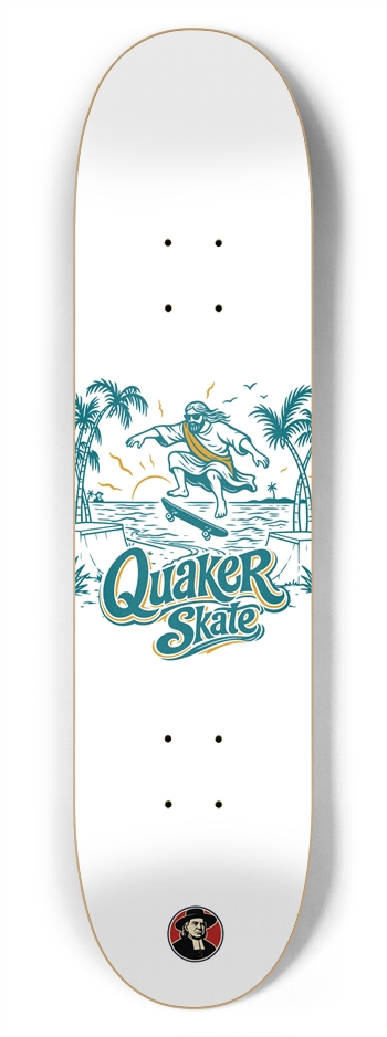 The Trestle | White | 7.75 in. Popsicle Skateboard