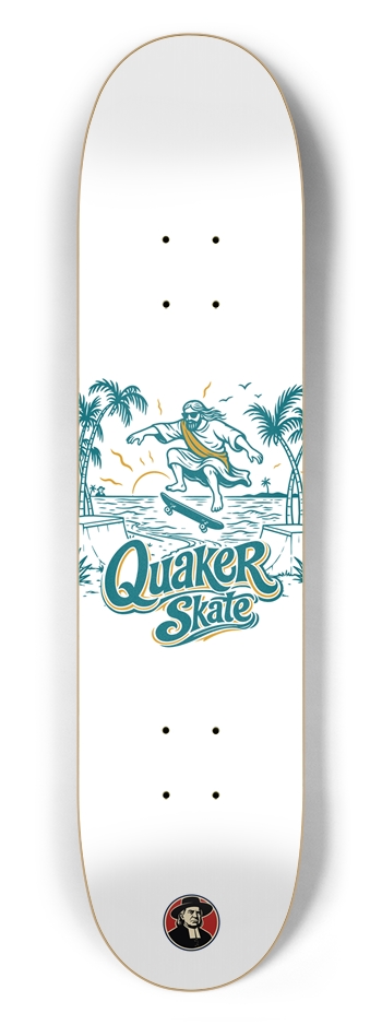 The Trestle | White | 7.5 in. Popsicle Skateboard 7-1/2 Skateboard Deck