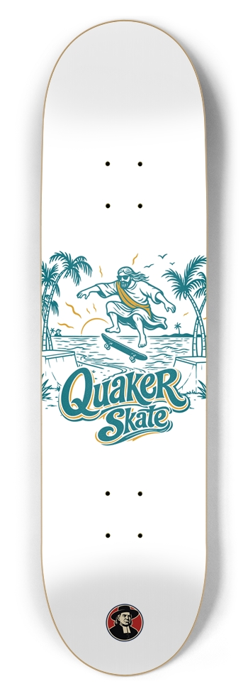 The Trestle | White | 8.5 in. Popsicle Skateboard