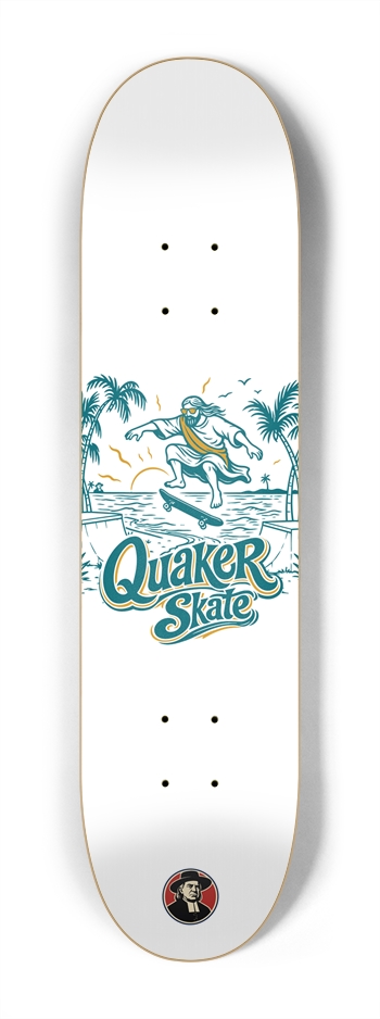 The Trestle | White | 7.25 in./MIni Kid Popsicle Skateboard 7-1/4 Mini/Kid Skateboard