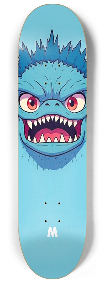 MONSTAR BLUE 02 MONSTER TRICK DECK 8-1/4 Skateboard Deck