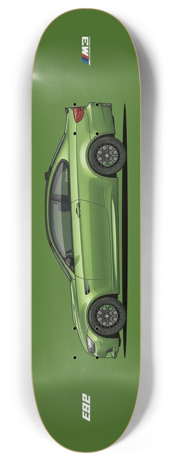 Java Green E92 M3C 8 Inch Skateboard Deck