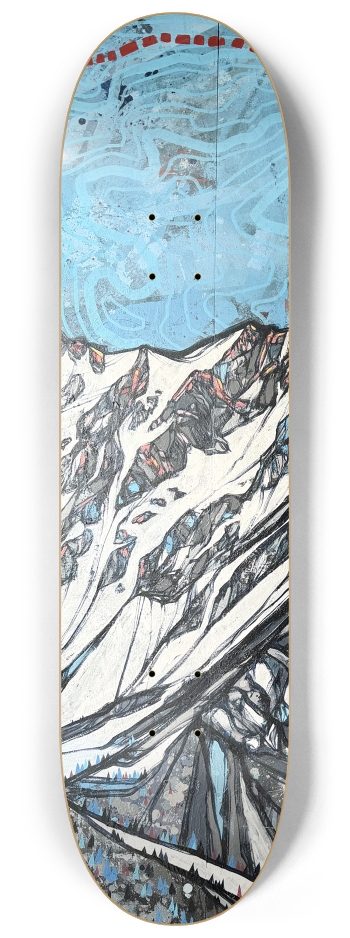 Mt. Princeton Triptych #1 8-1/4 Skateboard Deck
