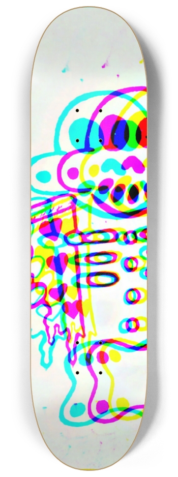 Zanoskull - Pizza my Heart (Glitched) 8-1/4 Skateboard Deck