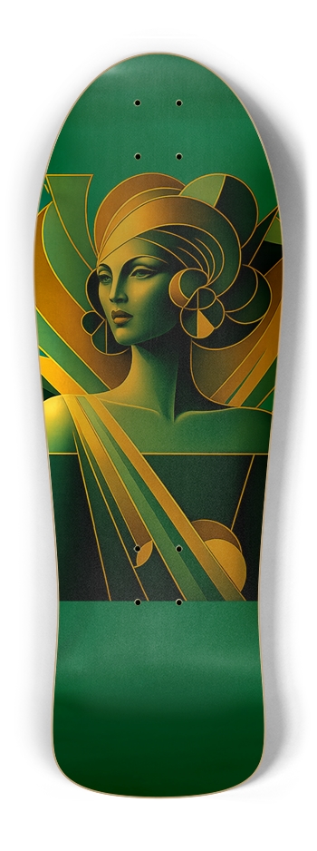 Art Deco Cubist 2 Old School Shape