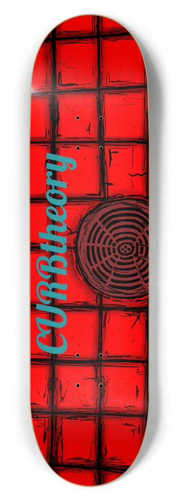 ct red drain 8-1/2 Skateboard Deck