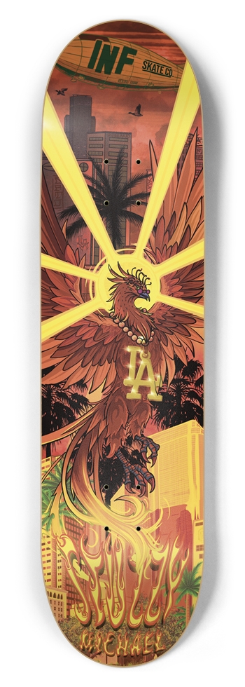 INF SKATE CO - "City of Embers" 8-1/2 Skateboard Deck