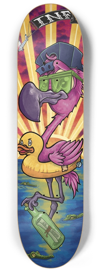 INF SKATE CO - "TROPIC ECLIPSE" 8-1/4 Skateboard Deck