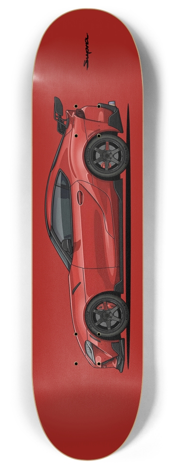 Renaissance Red 2.0 A90 Mk5 Supra 8 Inch Skateboard Deck