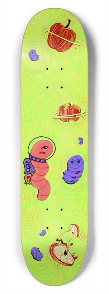 Astroworm - Glow in the Dark 7-3/4 Skateboard Deck