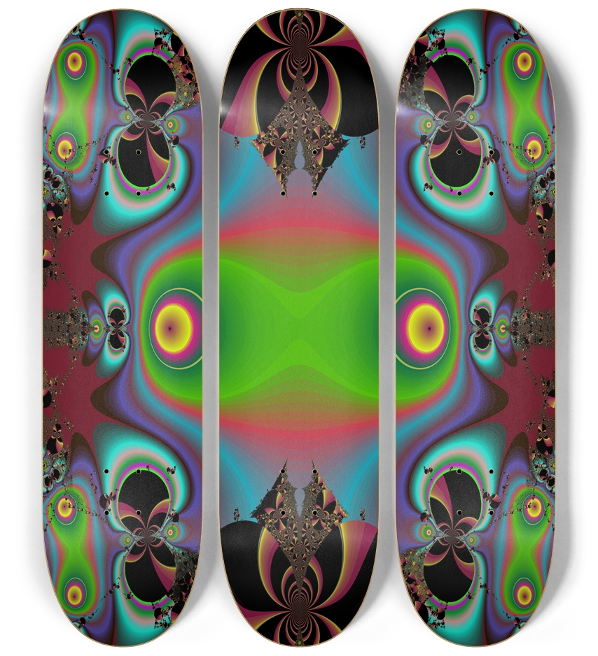 Fractal #1857 3 Deck Wall Series