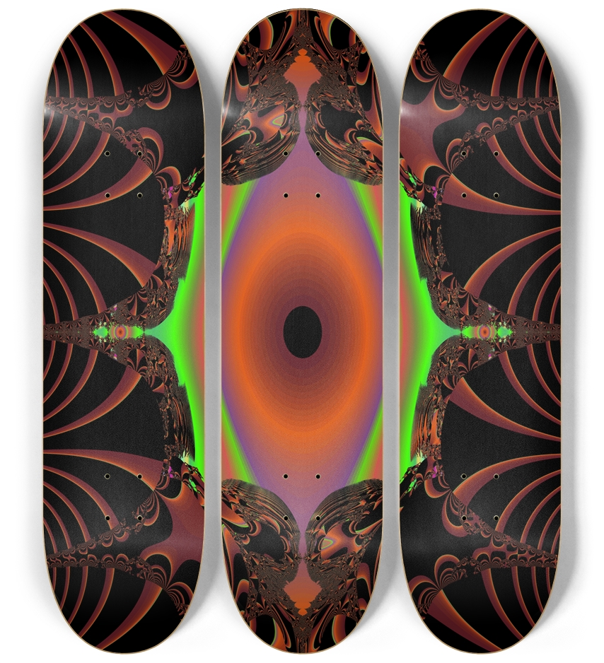 Fractal #1867 3 Deck Wall Series