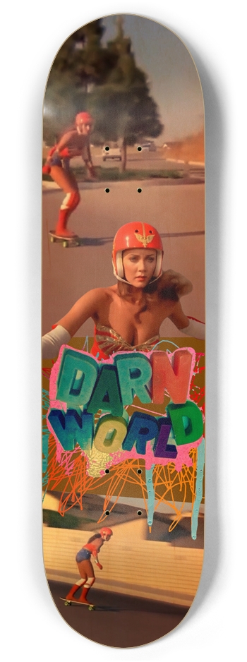 WONDER WOMAN SK8S 8.375”  Twin Tail 8.375