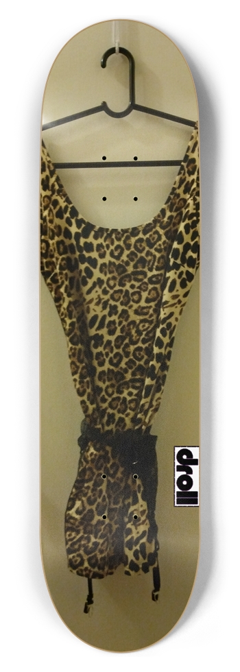 leopard dress 8-1/2 Skateboard Deck