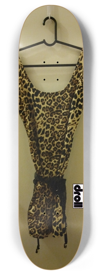 leopard dress 8 Inch Skateboard Deck