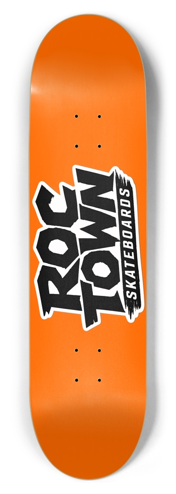 Hard ROC - Orange 8-1/2 Skateboard Deck