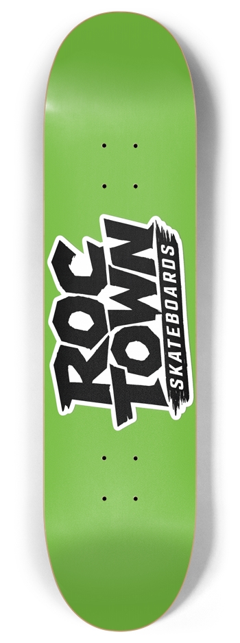 Hard ROC - Green 8 Inch Skateboard Deck