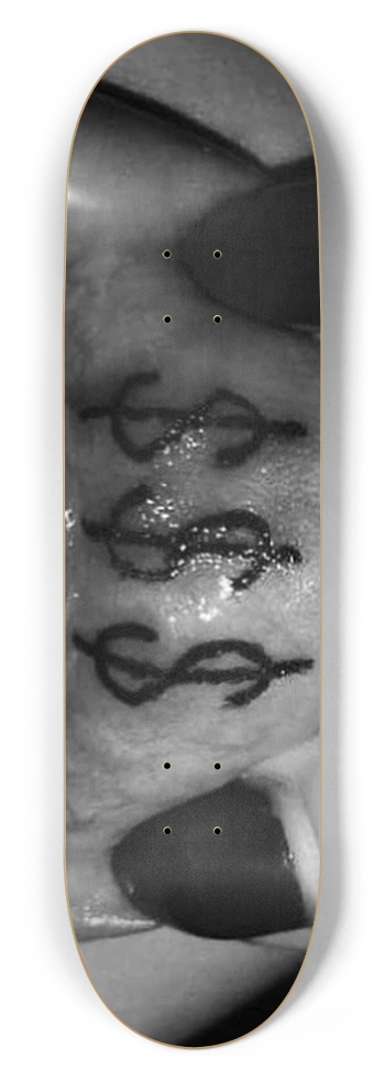 Triple $ 8-1/2 Skateboard Deck