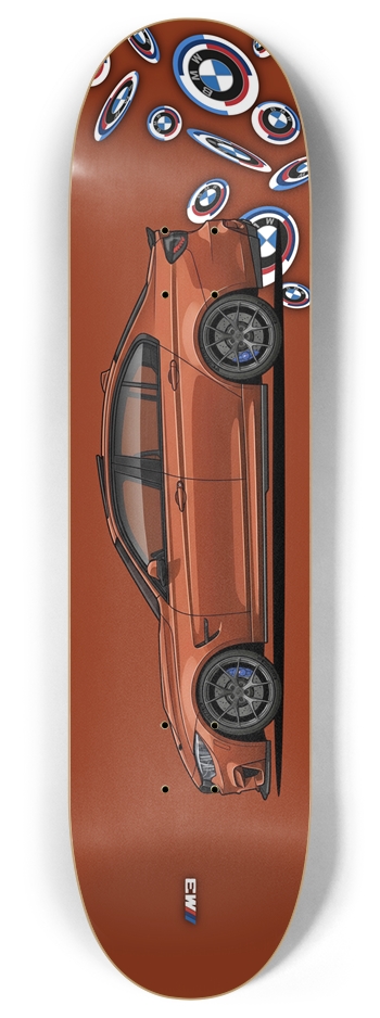 Shakir Orange F80 M3 8 Inch Skateboard Deck