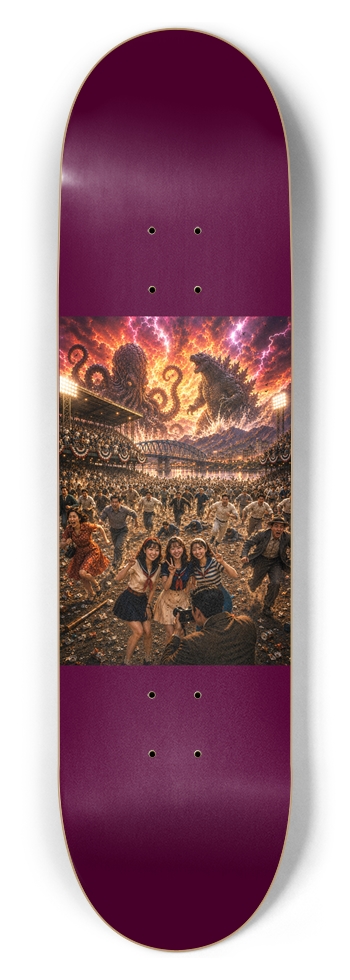 Kaiju Night 8-1/2 Skateboard Deck