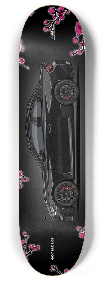 Black Sapphire Metallic G87 M2 8 Inch Skateboard Deck