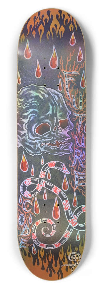“Sna8ke”  Holographic  8-1/2 Skateboard Deck