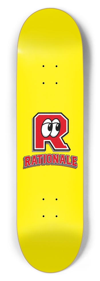 Lookout Red on Yella 8-1/2 Skateboard Deck