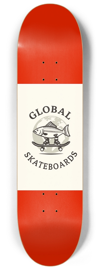 Global Team 8-1/4 Skateboard Deck