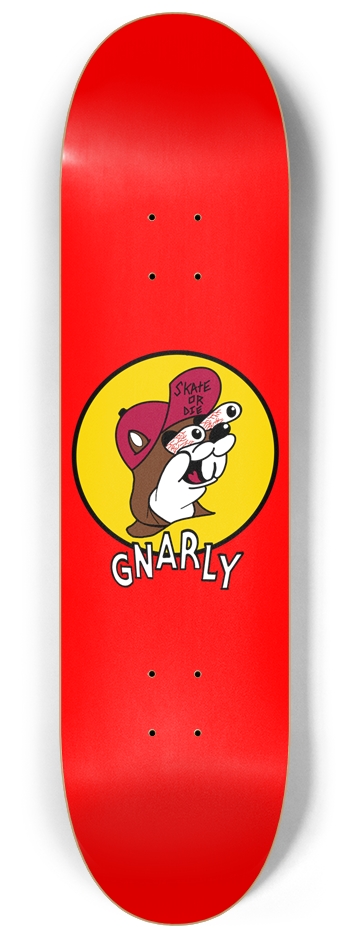 Gnarly Beaver Deck 8.25 8-1/4 Skateboard Deck
