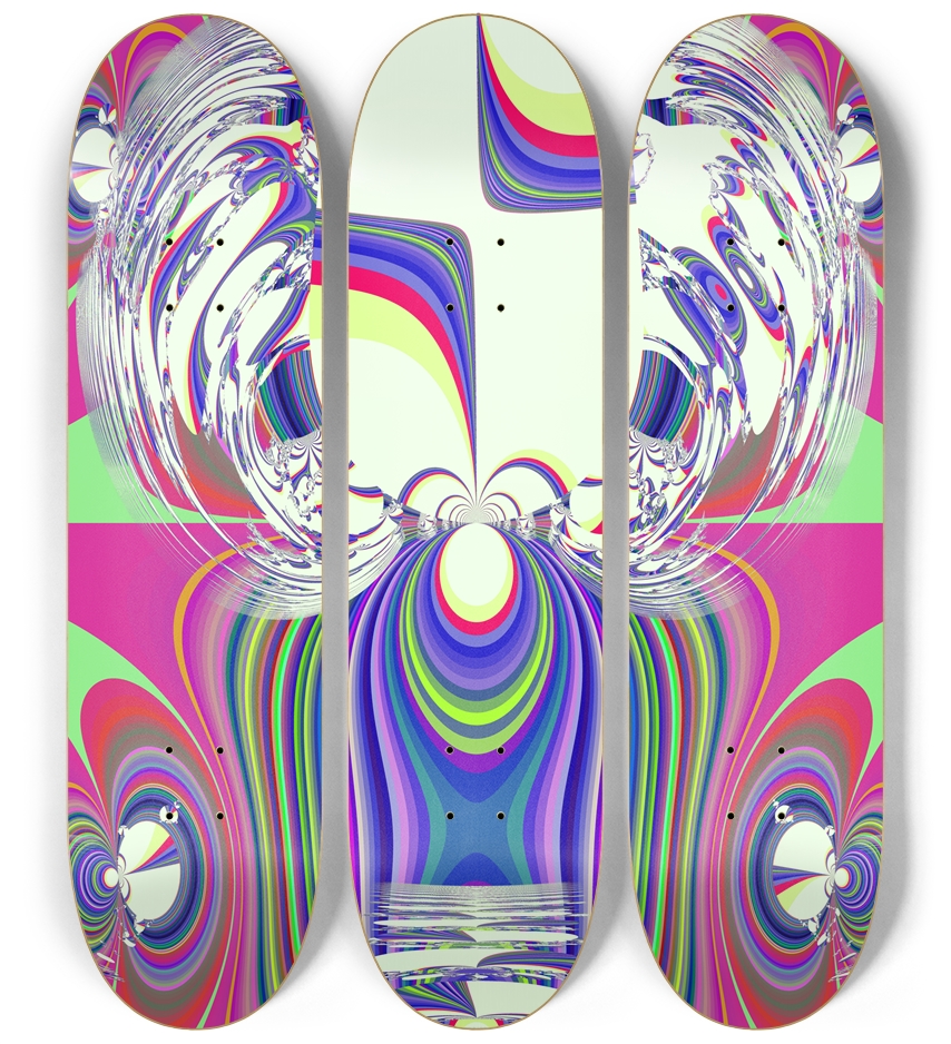 Fractal #1903 3 Deck Wall Series
