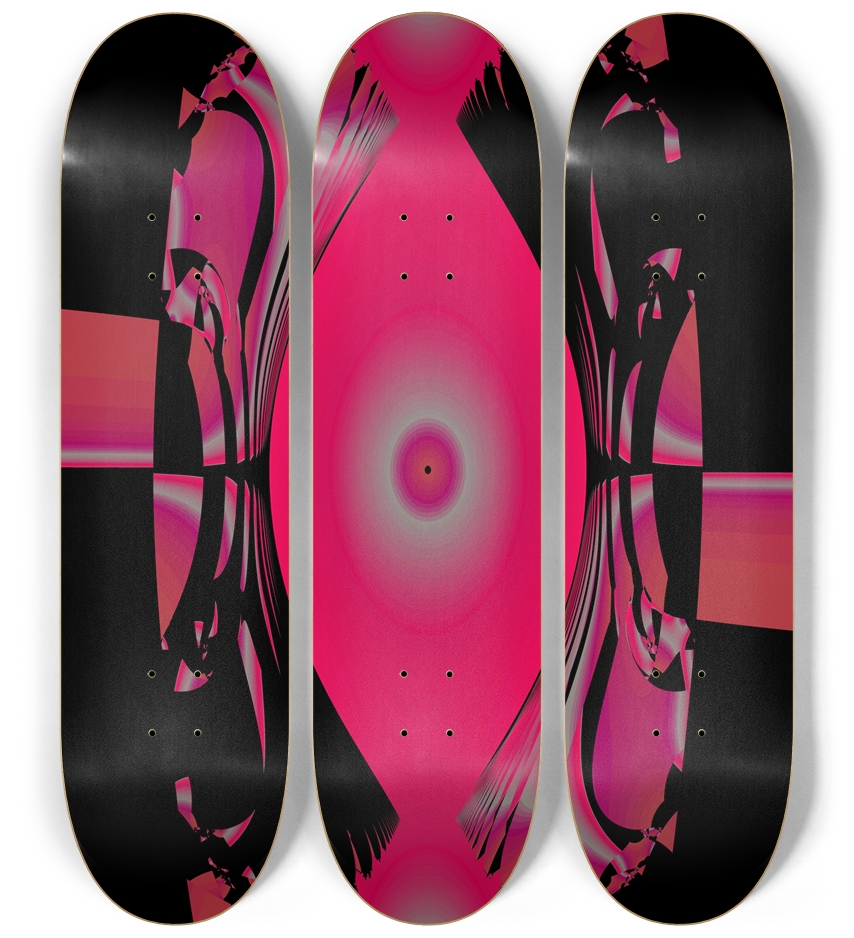 Fractal #1891 3 Deck Wall Series