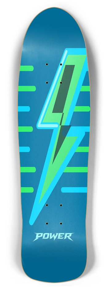 PatternPower Blue Retro Rocket