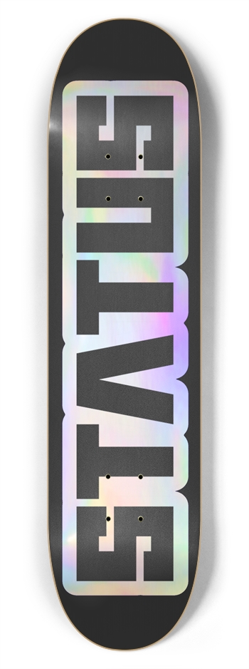 Blk Status logo. 7-3/4 Skateboard Deck
