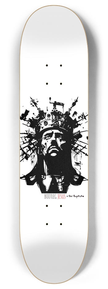 BOOTLEG JESUS 01signature 8 Inch Skateboard Deck