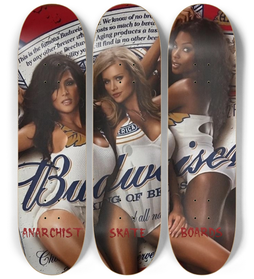 ANARCHIST GIRLS 3 DECK WALLER LIMITED EDITION OF 150 3 Deck Wall Series