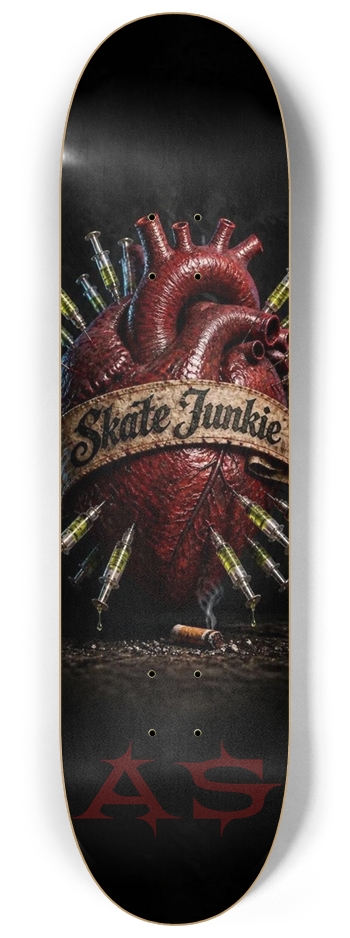 AS JUNKIE II LIMITED EDITION OF 150 8-1/4 Skateboard Deck