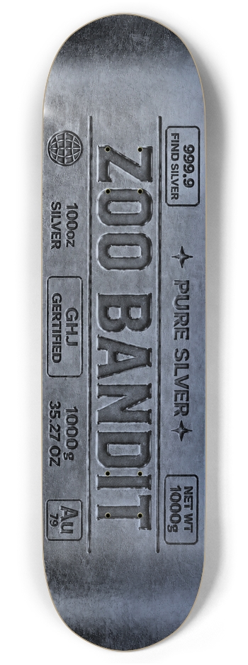 Silver Bar Twin Tail 8.375
