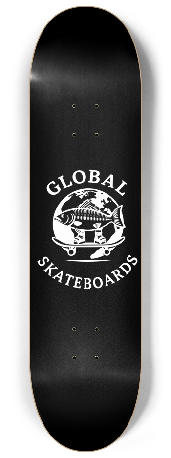 Global Skate Black Logo