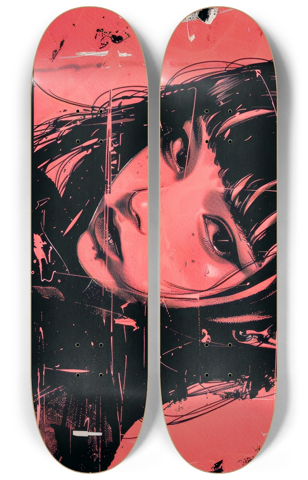 Japanese Wall Art Anime Portrait Fine Art 2 Deck Wall Series