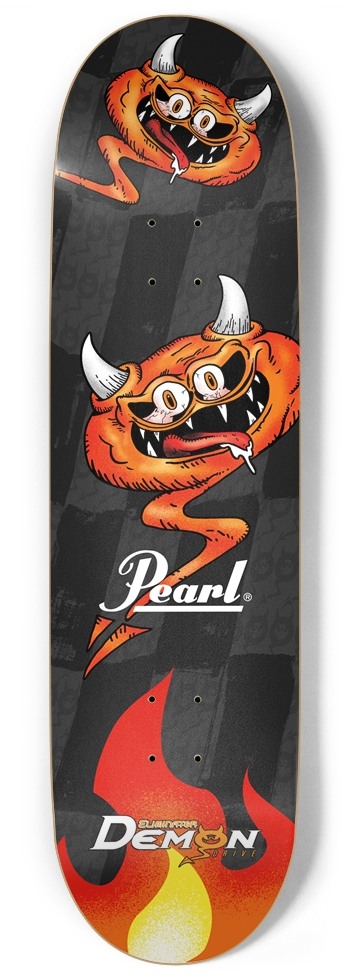 9" DEMON Popsicle-Style Skate Deck with Custom Griptape 9 Inch Skateboard
