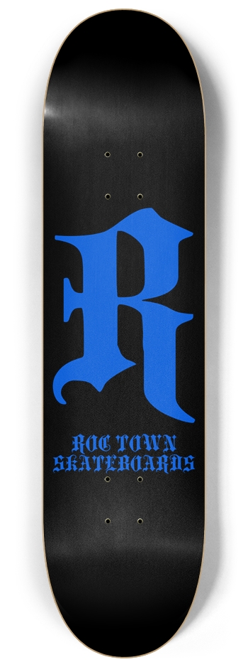 R Logo - Blue 8-1/4 Skateboard Deck