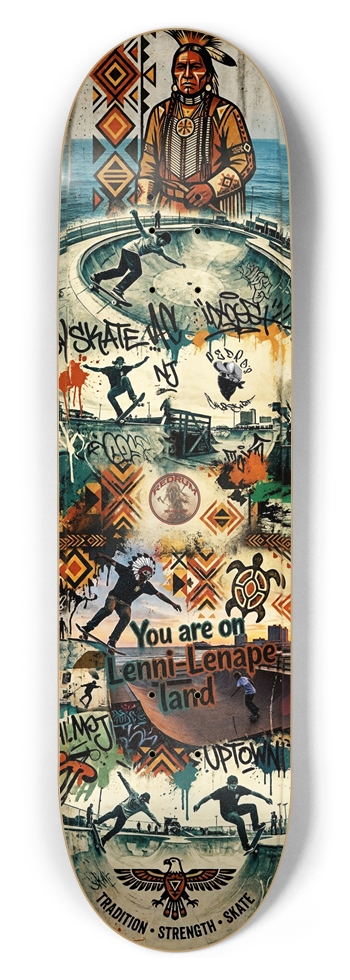 Skate AC Atlantic City Board 8-1/2 Skateboard Deck