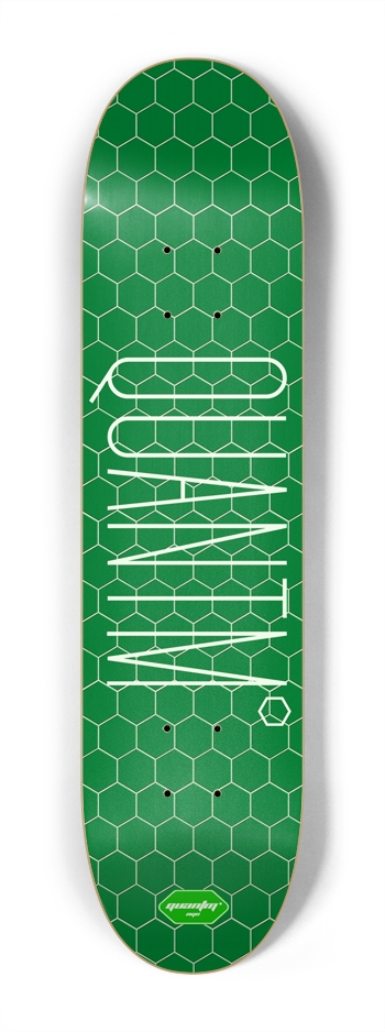 QUANTM Hollow Hex Glow mini (Kids) 7-1/4 Mini/Kid Skateboard