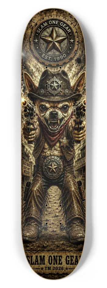 Deputy Dog SLAM ONE GEAR 7-5/8 Skateboard Deck