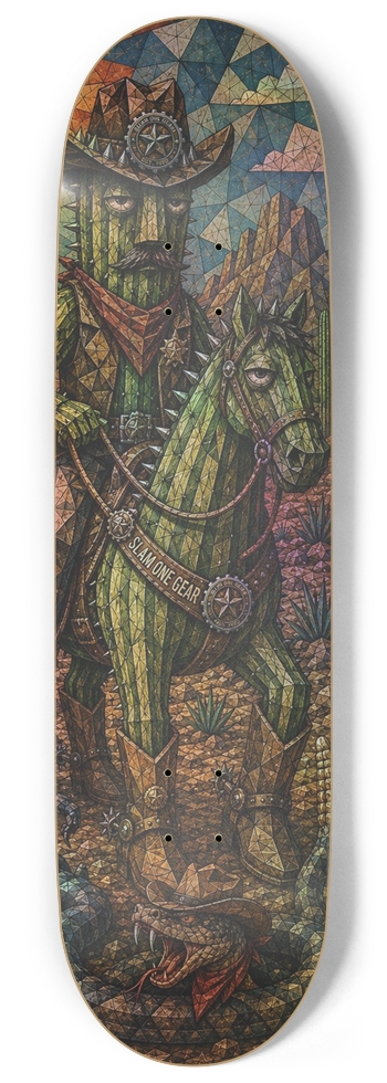 Sheriff Saguaro riding Stickers SLAM ONE GEAR