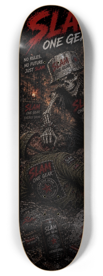 Zombie Warrior SLAM ONE GEAR 8 Inch Skateboard Deck