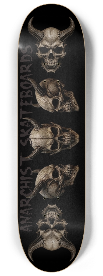 ANARCHIST SKULLS V 8-1/4 Skateboard Deck