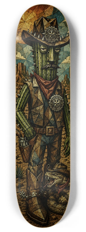 Sherriff Saguaro SLAM ONE GEAR 8 Inch Skateboard Deck