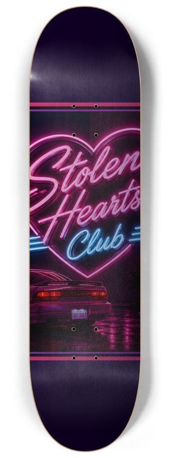 Stolen Hearts Club #2 8-1/4 Skateboard Deck